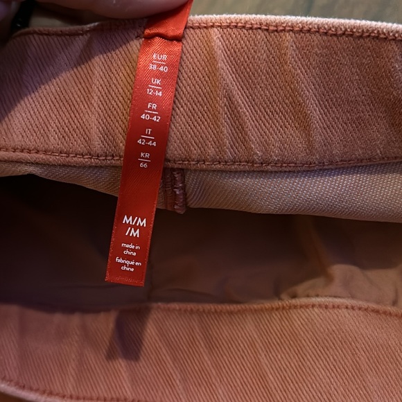 Spanx Jeggings Jean-ish Ankle Leggings Coral Color Size Medium - Picture 7 of 12